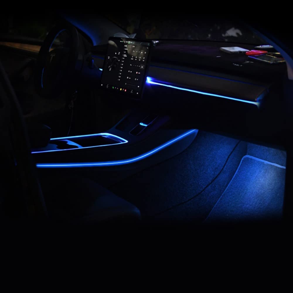 Neon RGB Beleuchtung für Mittelkonsole mit Appsteuerung - Tesla
