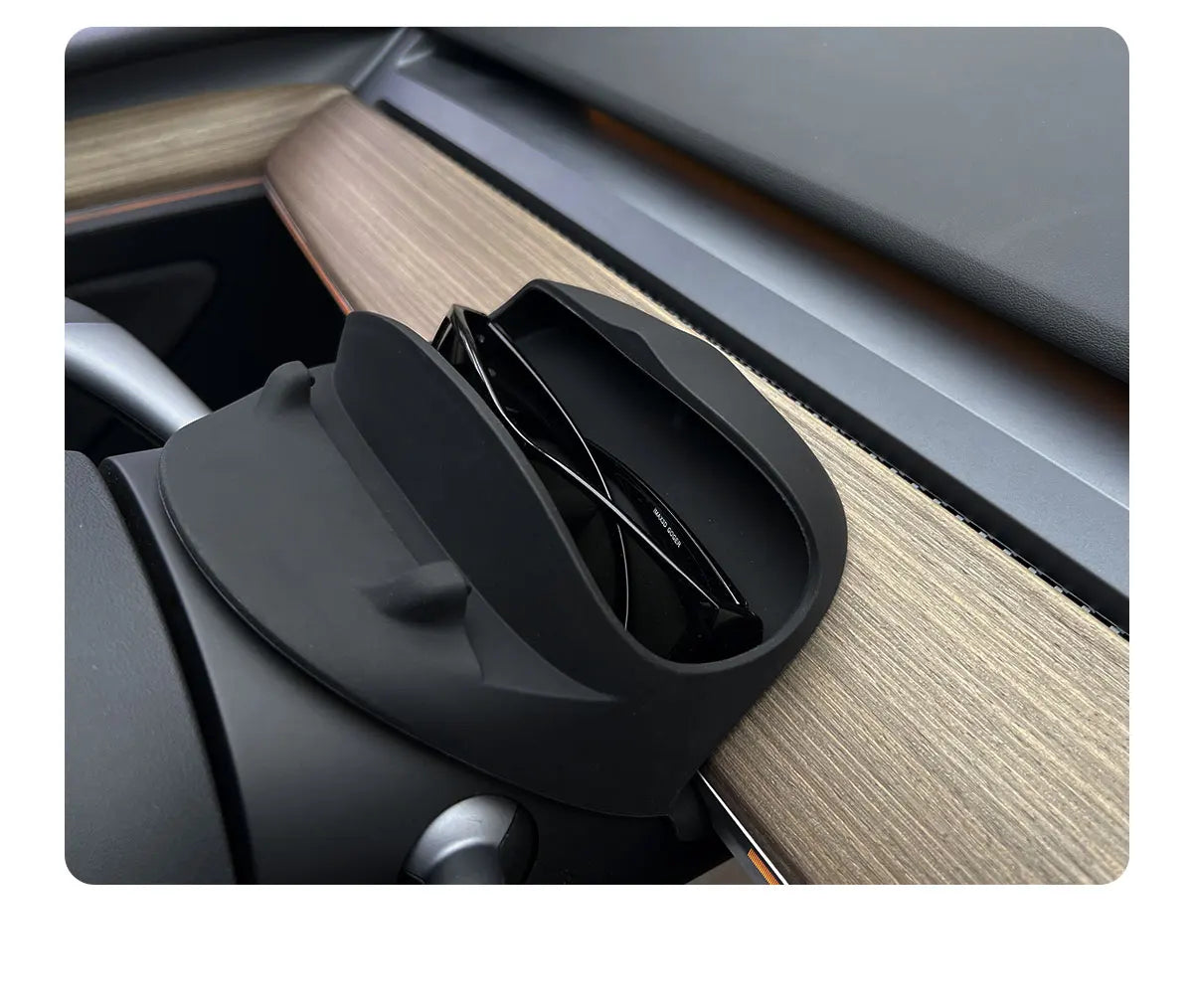 Lenkrad Halterung/Box für Handy, Brille etc. - Tesla Model 3 (BJ 2020-2023), Tesla Model Y (BJ 2020-heute)